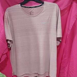 Nike Men's Light Pink Dri-FIT Tee